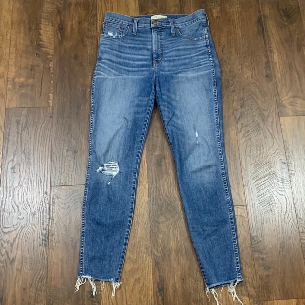 Madewell 10” High-Rise Distressed Skinny Jeans